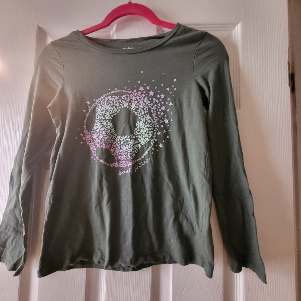 Carters size 12 long sleeve soccer shirt